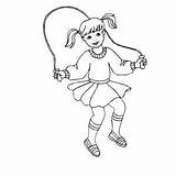 Jump Rope Coloring Page sketch template