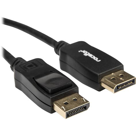 Rocstor DisplayPort 1.2 Cable with Latches (15') Y10C238-B1 B&H