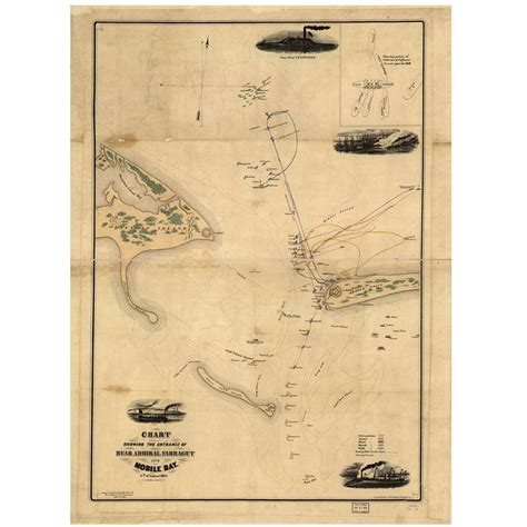 Battle of Mobile Bay Map Print – Mobile Bay Shop