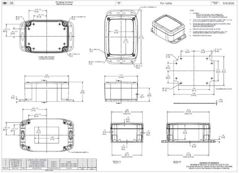 IP68/NEMA 6P Plastic Enclosure with Mounting Flanges and Clear Cover PU-16536-C - Bud Industries