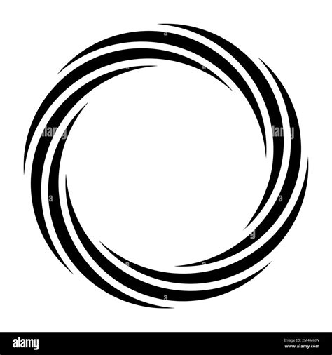 Circle logo design motion round element, movement fantasy stripe ...