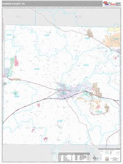 Parker County, TX Map (Premium Style)