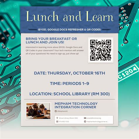 Mepham High School Library: Lunch & Learn: BYOD