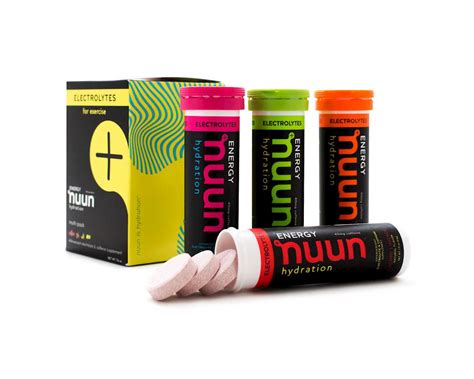 Nuun Sport Hydration Tablets (Mixed Flavors + Caffine) (4 Tubes) [1179904] | Accessories ...