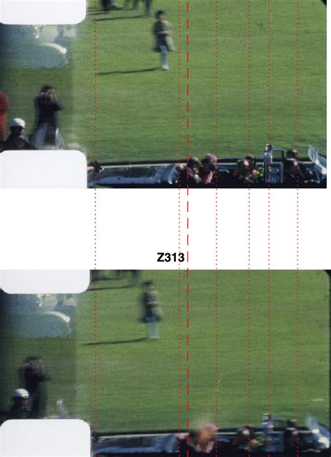 Un-enhanced high-resolution digital copies of Zapruder Film Frames 312 ...