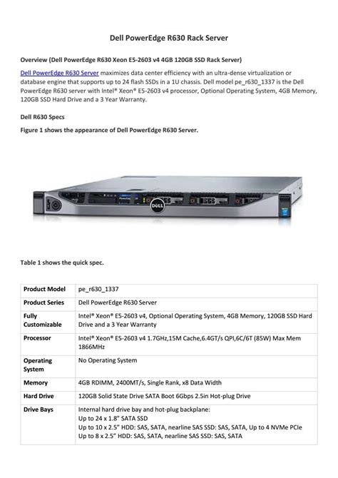 Dell poweredge r630 rack server overview by Router Switch - Issuu