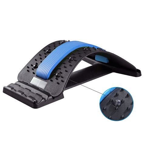 Multi-Level Back Stretcher for Lower Back Pain Relief - Blue