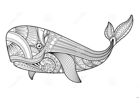 Mandala Whale - Coloring Pages