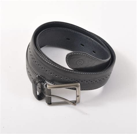 Blue Leather Belt - Benjamin's Menswear