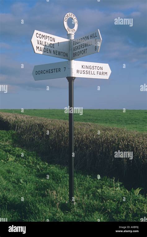 Dorset Road Sign Stock Photo - Alamy