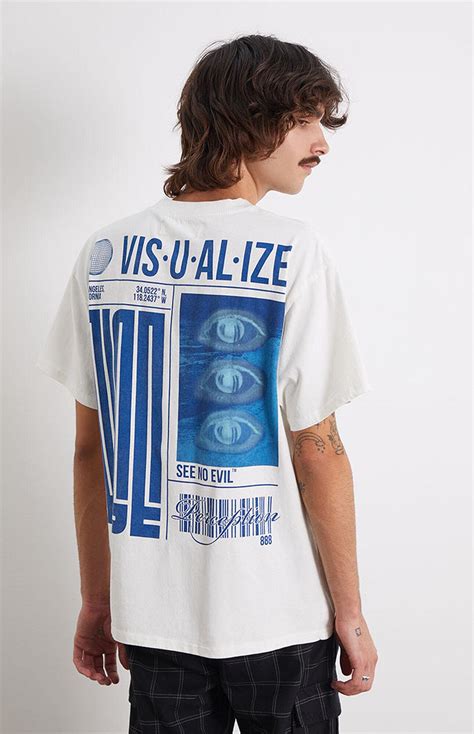 PacSun Visualize Oversized T-shirt in Blue for Men | Lyst