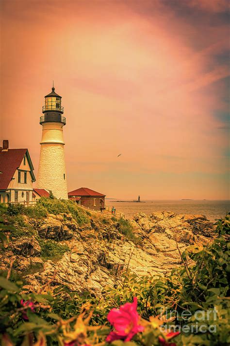 Cape Elizabeth lighthouse Photograph by Claudia M Photography