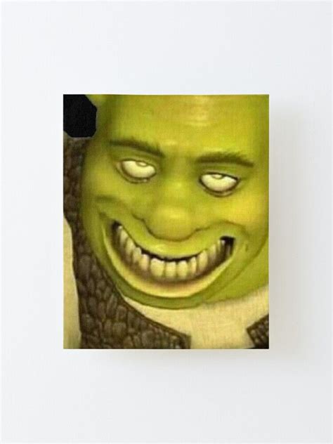 shrek meme Mounted Print by basakyavuz | Squidward funny, Weird images, Funny reaction pictures