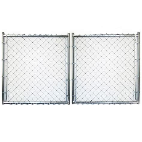 Shop Galvanized Steel Chain-Link Fence Gate (Common: 8-ft x 14-ft; Actual: 8-ft x 13.5-ft) at ...