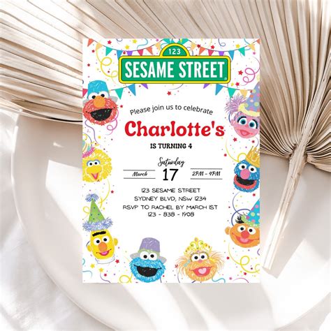 Sesame Street Birthday Baby Boy Birthday Party Baby Girl - Etsy