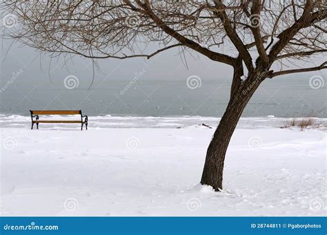 Lake Balaton in Winter Time,Hungary Stock Image - Image of clouds ...