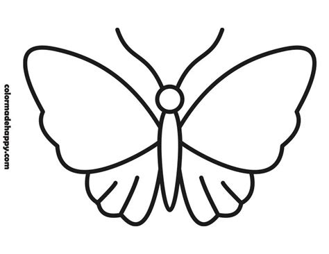 Printable Butterfly Outline Templates