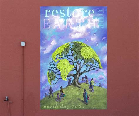 Restore Our Earth Poster Earth Day 2021 Poster | Etsy