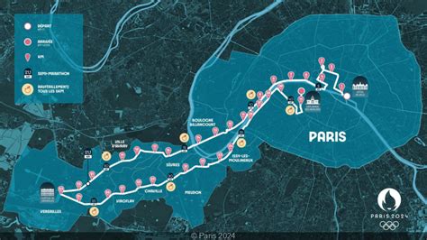 Jeux Olympiques de Paris 2024 : le parcours du marathon olympique ...