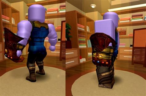 The infinity gauntlet is improperly placed/clipping on the default and superhero bundles. : r/roblox