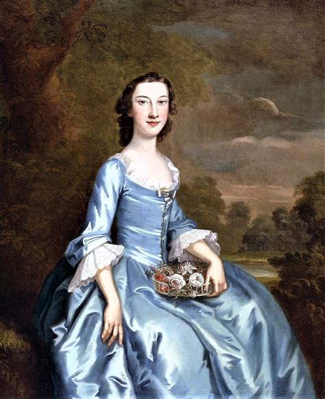 18C American Colonial Women: 1750 Portrait of an American Woman ...