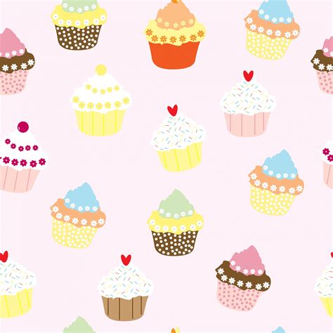 Cupcakes Wallpaper Pattern Free Stock Photo - Public Domain Pictures