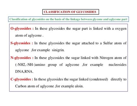 GLYCOSIDES