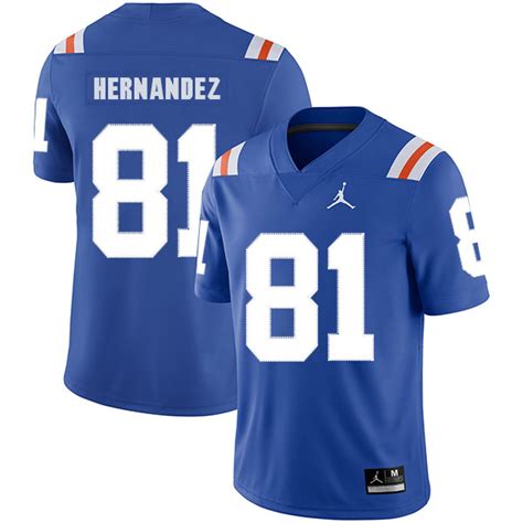 Florida Gators 81 Aaron Hernandez Blue Throwback College Football ...