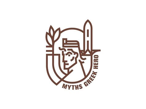 Myths Greek Hero | Graphic design logo, Farm logo design, History logo