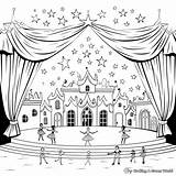 Theatre Stage Coloring Pages Sketch Page sketch template