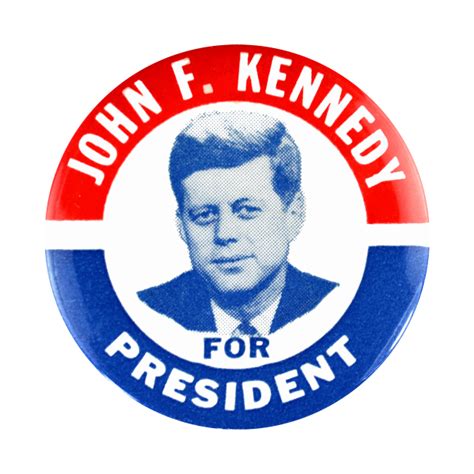 John F Kennedy Presidential Campaign Button Design - Politics - Mask | TeePublic