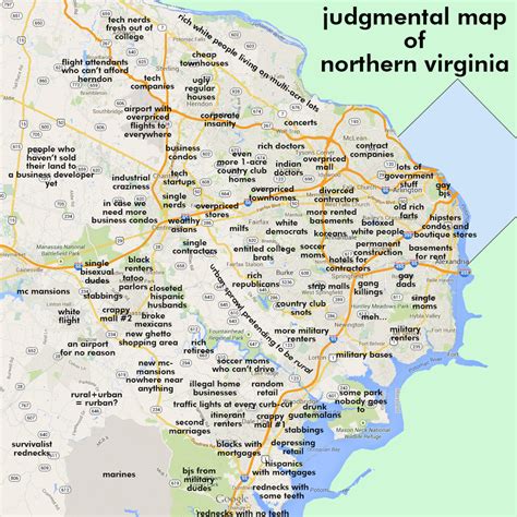 JUDGMENTAL MAPS: Northern Virginia (Arlington, VA) by Robert...