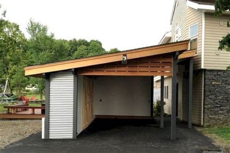 The Best Home Garage Design Ideas For Your Minimalist Home 07 | Modern carport, Garage design ...