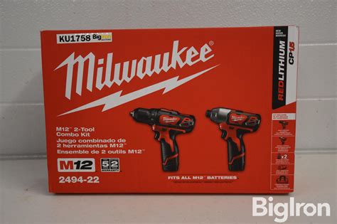 Milwaukee M12 2 Tool Combo Kit BigIron Auctions