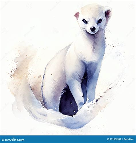 Polar Bear Cub. Watercolor Hand Drawn Illustration, Digital Painting ...