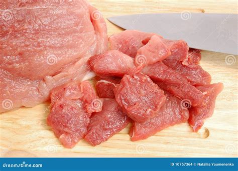 Raw pork meat stock photo. Image of meat, slice, preparation - 10757364