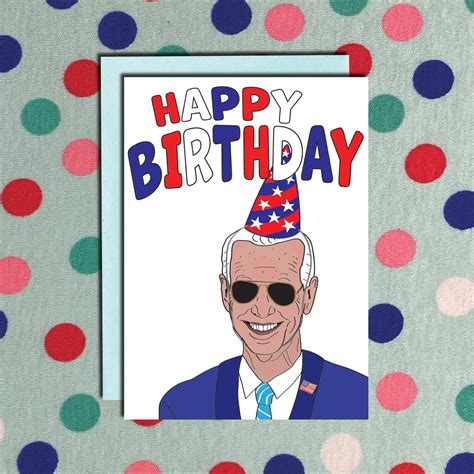 Joe Biden Sunglasses Meme Birthday Card - Etsy