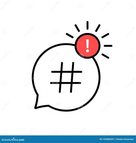 Hashtag Icon. Hashtag Symbol. Social Media Icon Stock Vector - Illustration of community ...