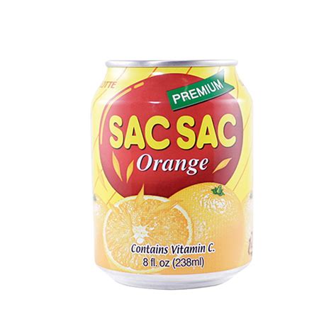 Korea Lotte Sac Sac Mandarin Orange Fruit Flavor Drink [12 Cans ...