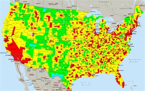 Light Pollution Map Usa - United States Map