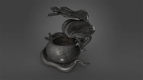 Dragon incense burner - Download Free 3D model by Paris Musées (@parismusees) [fb16dc0] - Sketchfab