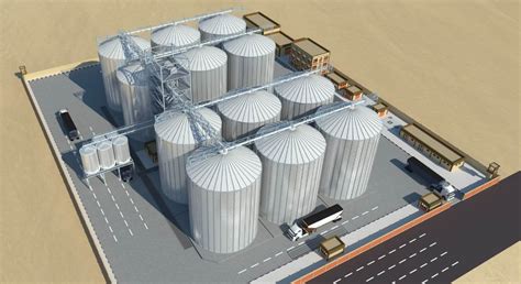 Preliminary design of 25 grain silos – Port Consultants Rotterdam