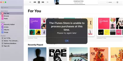 Apple iTunes Store 'Unable To Process Purchases' Issue Explained