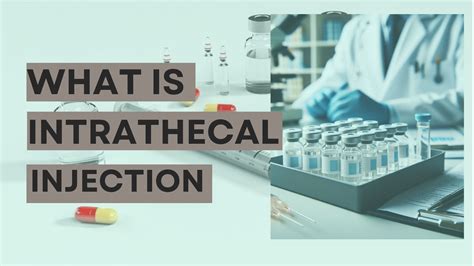 What is intrathecal injection - Its me Pharmacist