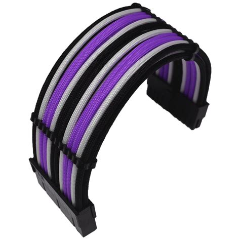 CCL Choice Custom PSU Extension Cables - Purple/White/Black - CCL-PWB ...