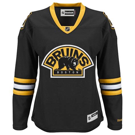 Reebok Boston Bruins Women's Charcoal Premier Alternate Jersey