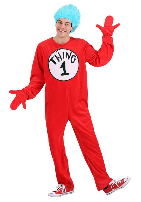 Thing 1 and Thing 2 Costume for Adults