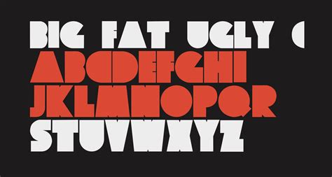 Big Fat Ugly Cow free Font - What Font Is