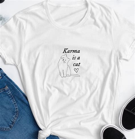 Karma is a Cat Tee Taylor Swift Eras Tour Midnights Album Tee - Etsy