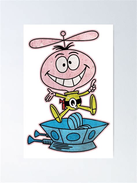 "Tribute to Jay Ward 70s Quisp Cereal Mascot Character and his Flying Saucer" Poster for Sale by ...